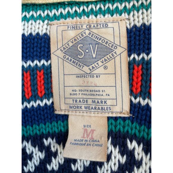 Salt Valley Shawl Collar Cardigan Southwestern print M - Picture 3 of 10